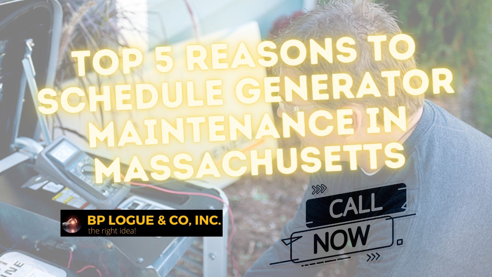 Top 5 Reasons to Schedule Generator Maintenance in Massachusetts